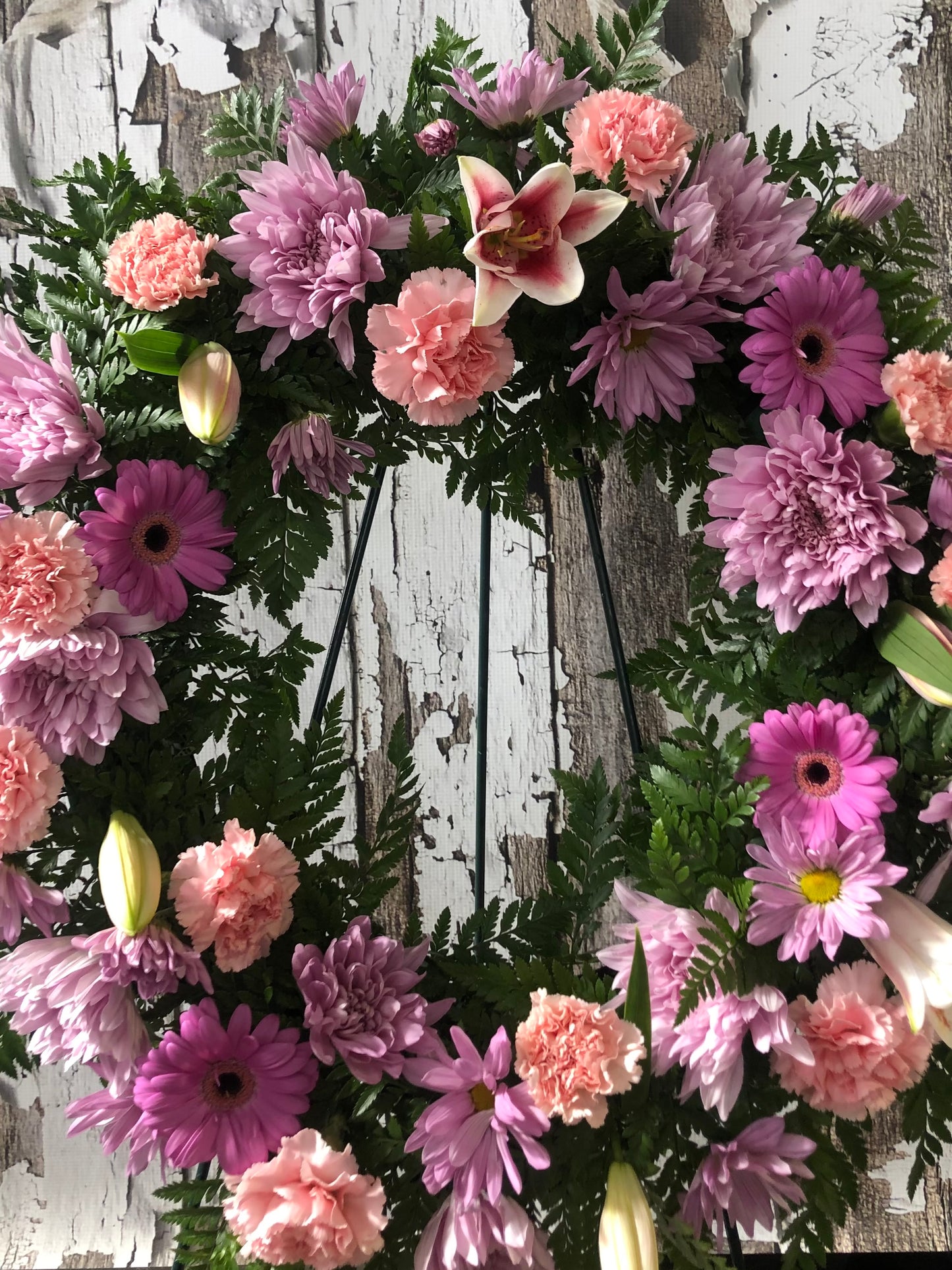 Couronne classique rouge et blanche