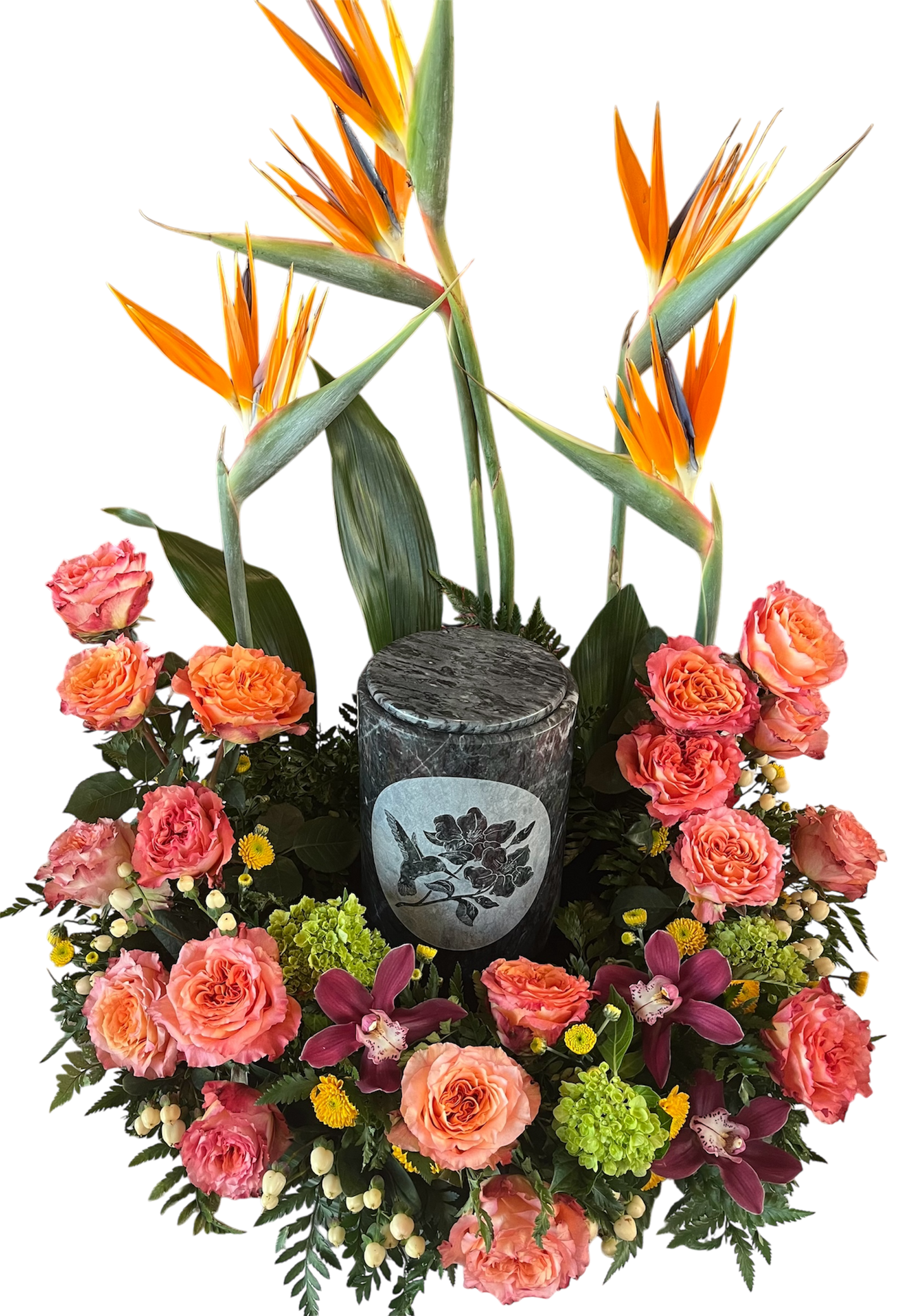 Tropical Urn arrangement