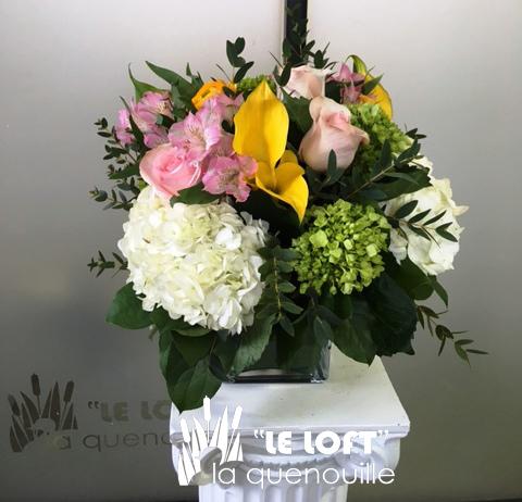 Fresh seasonal flower arrangement