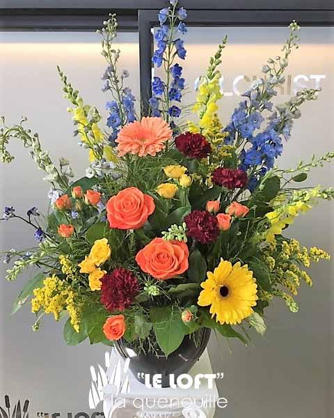 Gentlemen Garden sympathy flower arrangement