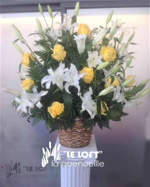 Griffintown sympathy flower arrangement from Montreal florist