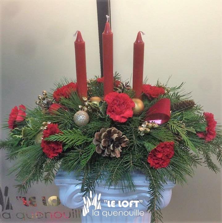 Classic Christmas centerpiece arrangement