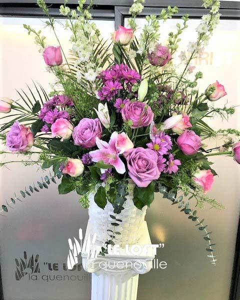 Notre Dame de Grace sympathy flower arrangement