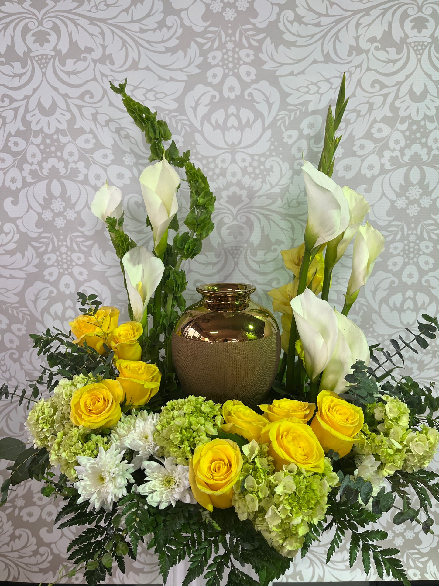 Sunshine Urn arrangement
