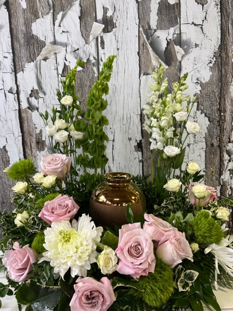 Pink & White Urn Arrangement