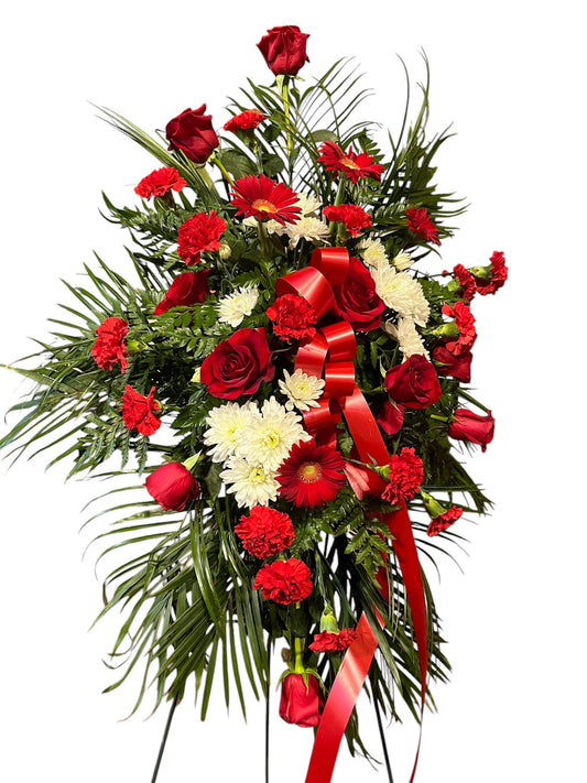 Classic Red Hanging Spray