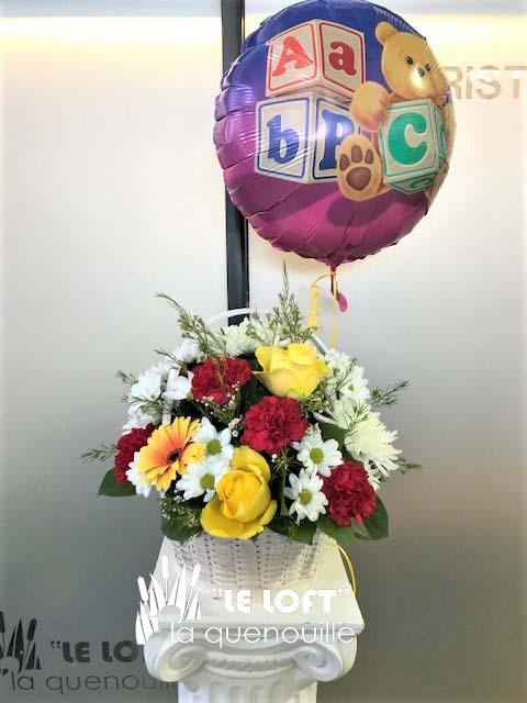 Bundle of Joy baby flower arrangement