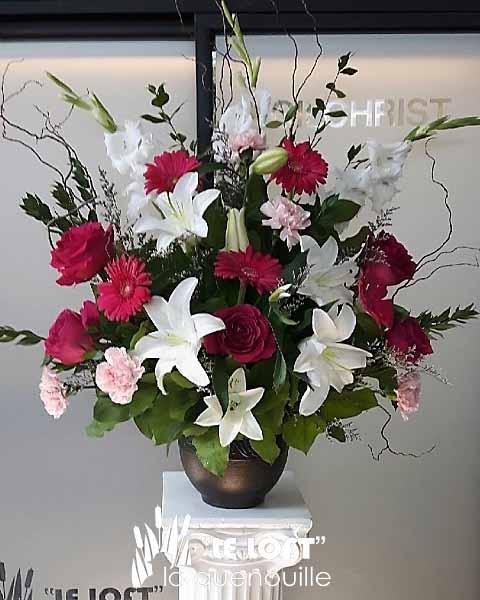 Celebration of Life sympathy flower arrangement
