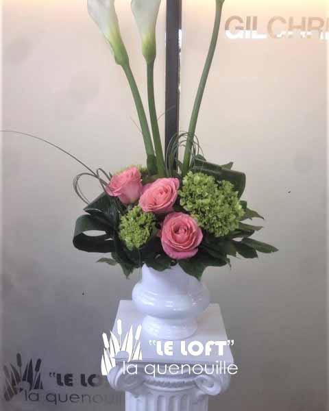 Sending Love Funeral Arrangement - florist La Quenouille