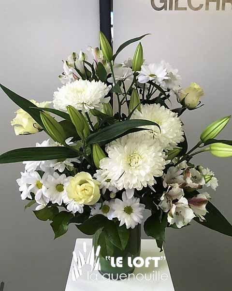 Sincerest Condolences Arrangement - florist La Quenouille