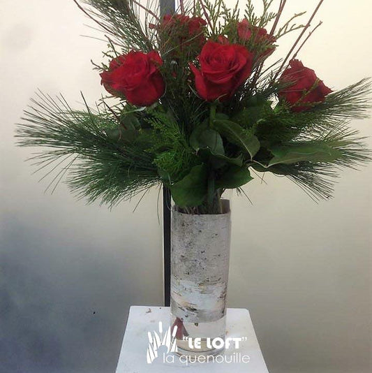 Grand Tidings Arrangement - florist La Quenouille