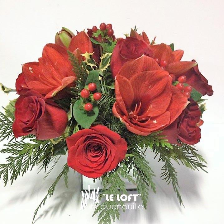 Tis the Season Centerpiece - florist La Quenouille